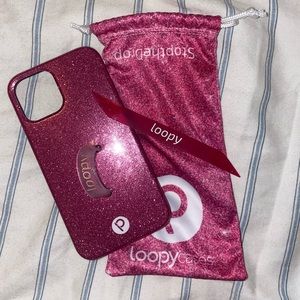 PINK SPARKLE LOOPY CASE